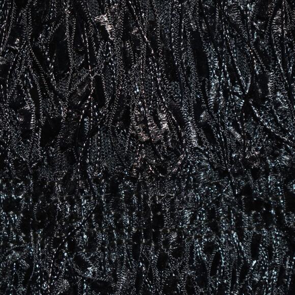 ZARA Basics Women's Tiered Fringe Mesh Top Black Size XS - Picture 5 of 8